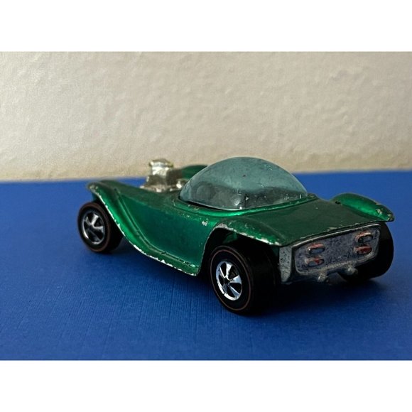 1968 Mattel Hot Wheels Redline Beatnik Bandit Green w/Dark interior HK Rare! - Picture 4 of 10